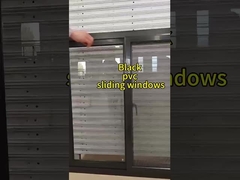 pvc black frame window